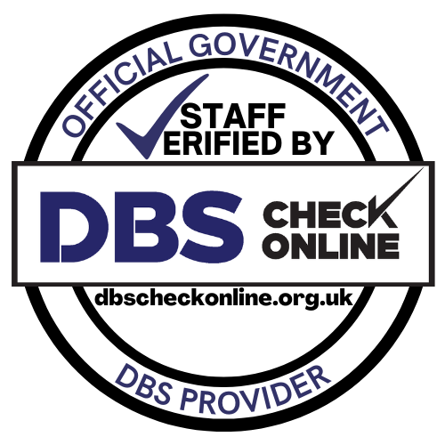 Official Government DBS Provider badge - Staff Verified by DBS Check Online for Allen House Dental, ensuring trusted and safe dental care. 